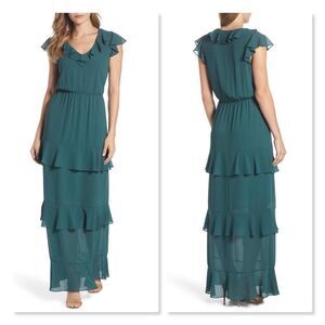 Charles Henry Tiered Maxi Dress sz Medium